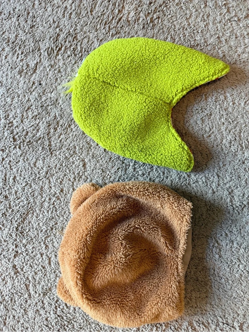 Dr Suess Brown Bear Plush Toddler Baby Kids Hat - Green Grinch Character Hat
